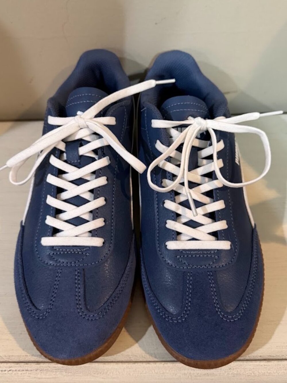 Puma Navy Blue and White Women's Athletic Sneakers - Picture 5 of 6
